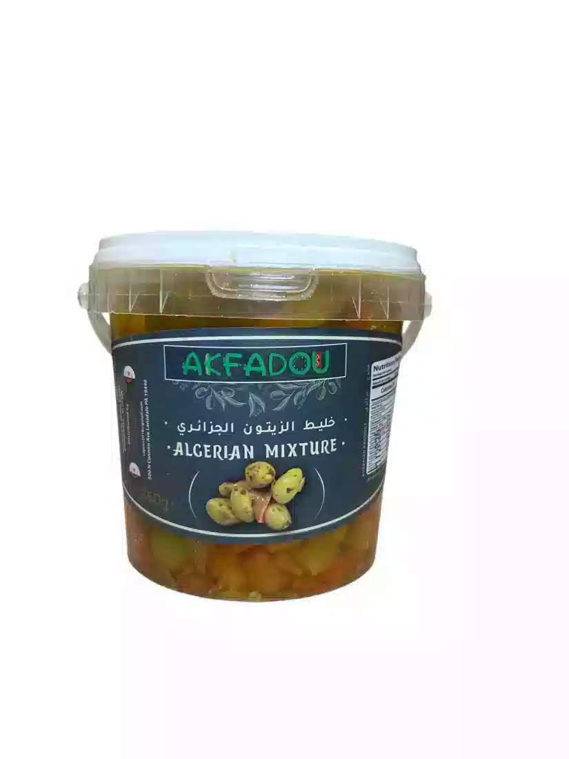 Akfadou Algerian Mixture Olives 350 Gr