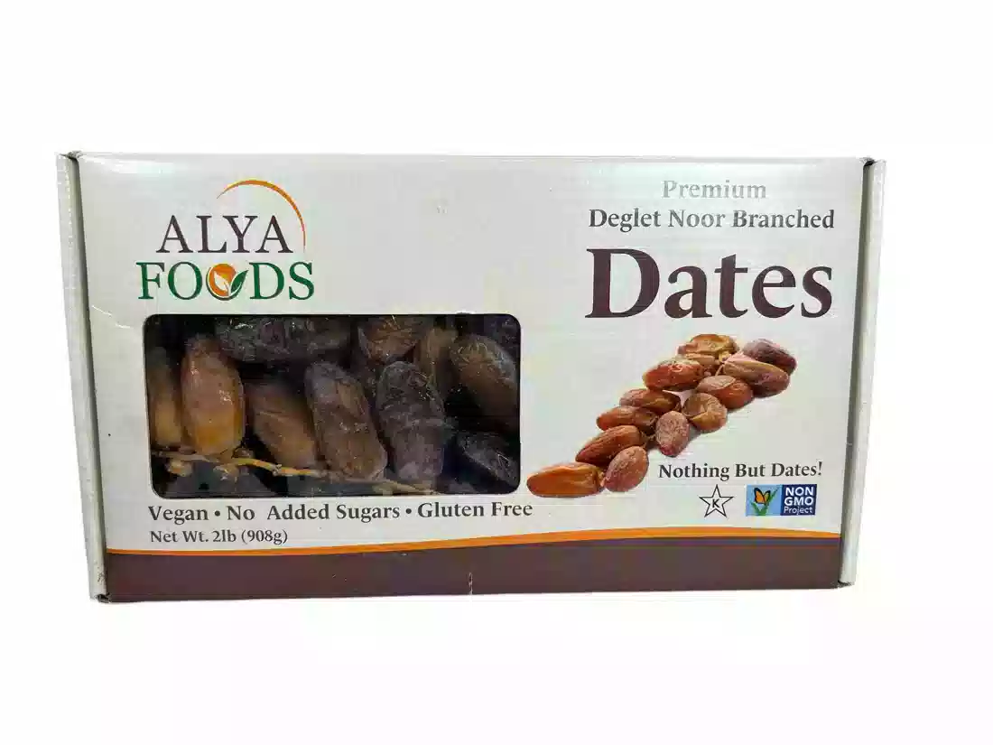 Alya Deglet Noor Branched Dates 2 Lbs