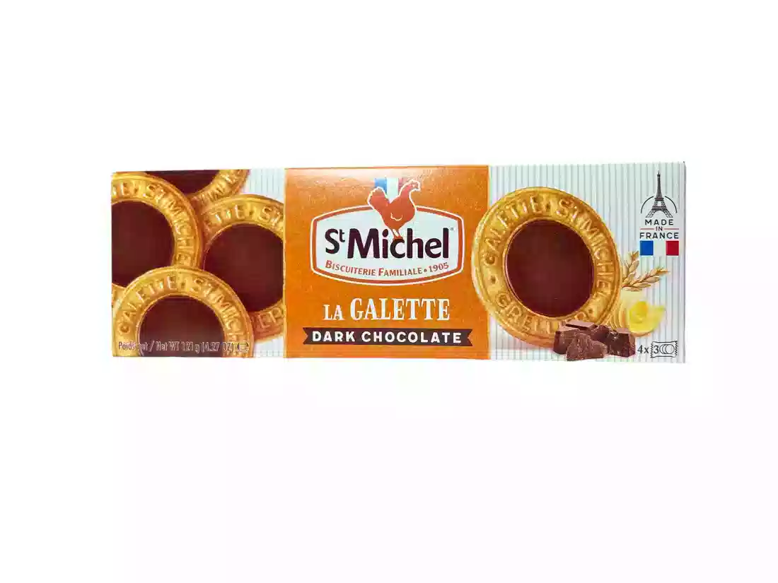 St Michel La Galette Darck Chocolate 121 Gr