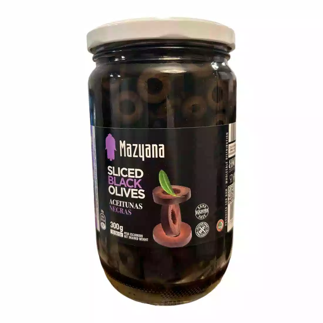 Mazyana Sliced Black Olives 300 Gr