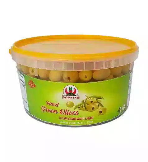 Sophine Pitted Green Olives 1 Kg