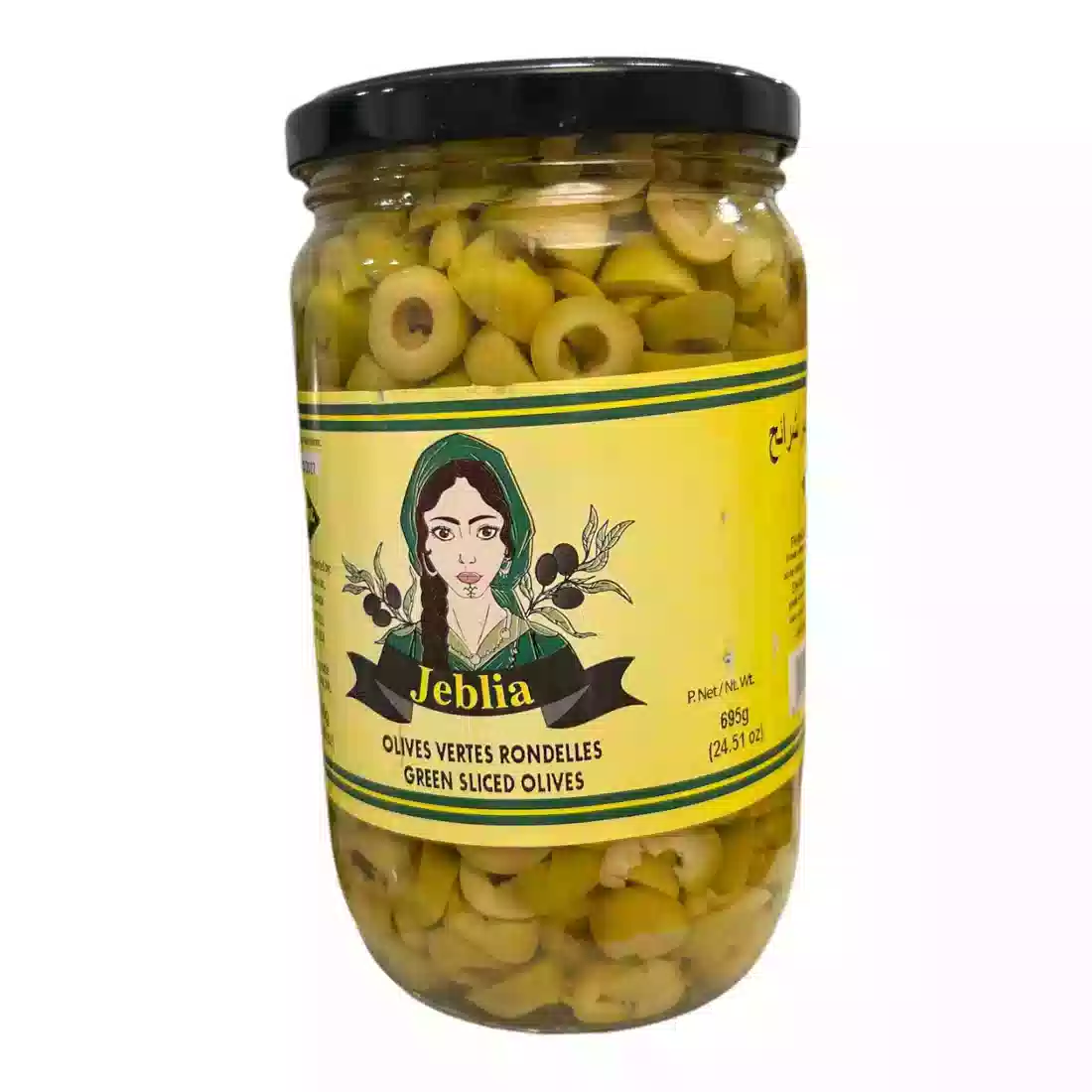 Jeblia Green Sliced Olives 400 Gr